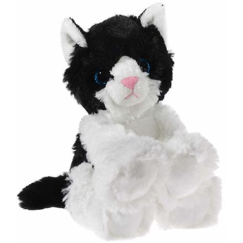 Heunec 246973 - MISANIMO Glitter-Kitty Babykatze schwarz/weiß, 20 cm - Heunec