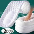 2 Pièces (1 Paire) Ensemble De Semelles De Sport Pour Les Pieds Semelles De Course Super Douces Panier D'absorption Des Chocs Semelle Soutien De La Voûte Plantaire Inserts Orthopédiques