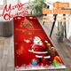 1pc Christmas Santa Area Rug, Christmas Area Rug Runner Non-slip Holiday Carpet, Low Pile Floor Mat Runner Entrance Door Mat Indoor Outdoor For Hallway Kitchen Living Room, Xmas Decor