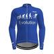 21Grams Homme Maillot Velo Cyclisme manche longue Cyclisme Maillot Top avec 3 poches arrière VTT Vélo tout terrain Vélo Route Respirabilité Doux Séchage rapide Poche arrière Noir Rouge Bleu Évolution