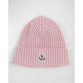 Rib Knit Beanie W Patch