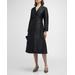 Lucille Notched-lapel Belted Midi Wrap Dress