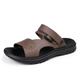 Homme Sandales Pantoufles de plage Sandales sportives Décontractées du quotidien Plage PVC Respirable Antidérapantes Mocassins Noir Marron Gris Eté Printemps