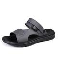 Homme Sandales Pantoufles de plage Sandales sportives Décontractées du quotidien Plage PVC Respirable Antidérapantes Mocassins Noir Marron Gris Eté Printemps