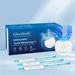 Teeth Whitening Kit with LED Light 3 Non-Sensitive Teeth Whitening Gel Deluxe 10 Min Fast-Result Carbamide Peroxide Teeth Whitener Helps to Remove Stains from Coffee Smoking Wines Soda Food