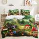 Mushroom Forest Quilt Cover Set Print Bedding Set Duvet Cover-1 Quilt Cover 2 Pillow Covers Or 1 Pillow Cover Bedding Set