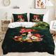 Mushroom Forest Quilt Cover Set Print Bedding Set Duvet Cover-1 Quilt Cover 2 Pillow Covers Or 1 Pillow Cover Bedding Set