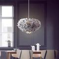 LED Pendant Light Ostrich Feather Bedroom Cord Adjustable 3000-6000K 30CM Feather Chandelier Romantic Decorative Hanging Ceiling Light Fixture for Girls Room Bedroom