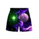 Boys 3D Galaxy Shorts Summer Spring Active Streetwear 3D Print Polyester Kids 3-12 Years Outdoor Street Sport Regular Fit