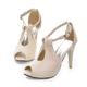 Damen Sandalen Abendschuhe High Heels Party Täglich Einfarbig Sommer Konischer Absatz Peep Toe Elegant Modisch Kunstleder Halbschuhe Schwarz Weiß Beige