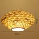 LED Pendant Light Modern Rattan Weaving Pineapple 1-Light Pendant Light 110-240V