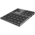 Tastierino numerico wireless Bluetooth in lega di alluminio con funzione di ingresso digitale hub USB per PC portatile WindowsMac Osandroid