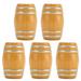 Packed miniature wooden beer barrel simulation retro 1:12 dollhouse wine barrel model suitable for dollhouse accessories