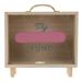 Piggy Bank Decoration Storage Case Ornament Keepsake Display Para Guardar Desk Gift Pink Pine Wood Travel