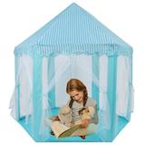 SAYFUT Princess Castle Play Tent for Little Girls with Star String Lights Kid s Hexagon Playhouse for Children Indoor and Outdoor Games