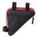 Bike Triangle Frame Bag - Bicycle Cycling Storage Triangle Top Tube Front Pouch and Mountain Bikes - red