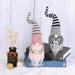 2 PCS Coffee Gnomes Plush Ornaments Handmade Swedish Tomte Gnome Dolls Coffee Bar Tiered Tray Farmhouse Gnome Home Decorations Coffee Gnomes Plush Decorations