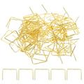 Uxcell 100Pcs 18x18mm Copper Chandelier Connector Pins Chandelier Crystal Clips Gold