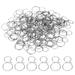 Uxcell 100Pcs 0.63x0.39 Stainless Steel Chandelier Connector Pins Chandelier Crystal Clips Silver