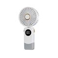 Handheld Folding Fan Aromatherapy Small Electric Fan Mini USB Digital Display Silent Portable Small Fan