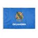 AGAS Oklahoma State Flag 8x12 Ft - Double Sided Reverse Print On Back 200D Nylon - Rope Thimble Brass Grommet Stitched Edges Fade Proof Sharp Colors - Large Size Indoor/Outdoor Oklahoma Flag