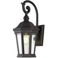 Large Outdoor Light Fixture 18.5â€�H Exterior Wall Mount Lantern with Waterproof Matte Black Outdoor Wall Lights with Clear Glass for Patio Porch Garage