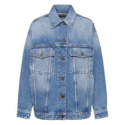 Pio Oversize Cotton Denim Jacket - Blue - Weekend ...
