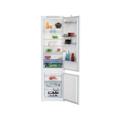 Refrigerateur - Frigo combiné Beko BCHA306E4SN - portes - intégrable - 289 l (220L+69L) - 193x55x54