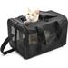 Buumin Pet Travel Carrier Soft Sided Portable Bag Black