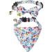 Cat Collar with Bow Tie Bandana Kitten Collar with Removable Bowtie Bandana Cute Flower Pattern Cat Bowtie Bandana Collar for Cat Puppy