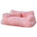 mtvxesu Calming Pet Sofa Plush Sofa Bed for Dogs and Cats Washable Puppy Sleeping Bed Cat Couch Pet Sofa Bed Pet Cushion (M(21.7 * 15 * 7.1 Inch Pink)