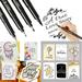 4 Sizes Pen Hand Lettering Pens Brush Markers Drawing Art Marker 2.5Ml on Clearance Pens Gel Pens Pilot G2 Pens 0.7 office Supplies Colored Pens