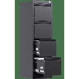 4 Drawer File Cabinet Metal Vertical File Storage Cabinet with Lock Office Home Steel Vertical File Cabinet for A4 Letter /Legal Size 14.96\ W x 17.72\ D x 52.36\ H Assembly Required (Blackï¼‰