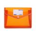 Ttybhh Waterproof File Office and Craft and Stationery Promotion Folder File with Snap Document Wallet Expanding File Button Folder Office and Stationery Clearance! Orange