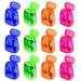 Wefuesd Pencil Sharpener Pencil Sharpener Handheld with Lid for Kids 12Pcs Holes Sharpeners Manual Office & Stationery Magnesium Pencil Sharpener School Supplies Pen Multicolor