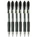 Pilot G2 Black Retractable .. Rollerball Pen Pens Extra .. Fine Gel Ink Refillable .. 0.5mm Nib Tip 0.3mm .. Line G2-5 (Pack Of .. 6)