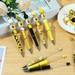 12Pcs 14cm DIY Black Ink Ballpoint Pen Sun Bead Pens for Kids Office School Craft