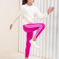 Comfy & Stretchy Stripped Side Leggings Casual Pants For Girls, Sports, Yoga, Gymnastics Practice