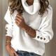 Button Decor Turtle Neck Sweater, Casual Long Sleeve Sweater For Fall & Winter, Women's Clothing