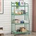 Plant Stand 4 Tier Metal Plant Stand Flower Pots Holder Storage Shelf Flower Stand Plant Display for Indoors and Outdoors Metal Green