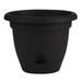 Bloem Lucca Self Watering .. .. Planter w/Saucer (LP1400) .. Black .. 14