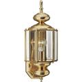 8209-02 Outdoor Post Lantern Outside Fixture One - Light Polished Brass