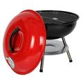 Mother s Day Sales - Outdoor Grill Portable Charcoal BBQ with Wheels Cooking Grill Garden Barbecue Terrace Grill Camping BBQ Grill Charcoal Grill BBQ Grill (Color : Red)