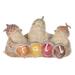 Fall Birds w/Acorn Hats (Set of 2) 7 L x 3.75 H Resin