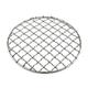 Stainless Steel Camping Grill Grate Mesh BBQ Grill Mesh Grilling Net Fire BBQ Tool (Round Single Mesh)