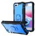 iPhone 6 Plus/iPhone 7 Plus Case 5.5 iPhone 8 Plus Cover Allytech Heaavy Duty Four Layer Dropproof Defender Ring Kickstand Cell Phone Case for iPhone 8 Plus/7 Plus/6 Plus(5.5 inch) Black + Blue