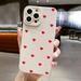 Case For iPhone 11 Cases iPhone 13 Cases Cute Red Love Heart Phone Case For iPhone 12 14 15 Pro Max XS XR X 7 8 Plus Soft Cover