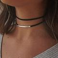 Choker Necklace Adjustable Black Collar Necklaces for Women and Girls