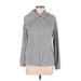 MICHAEL Michael Kors Track Jacket: Below Hip Gray Print Jackets & Outerwear - Women's Size Medium