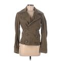 Diesel Jacket: Short Tan Print Jackets & Outerwear - Women's Size Medium